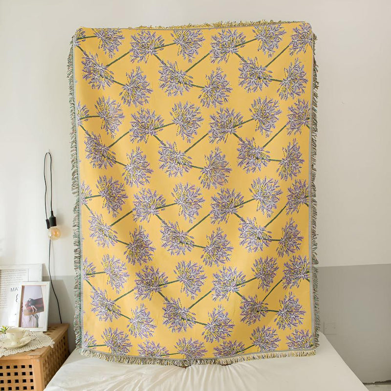 Agapanthus Tassel Blanket