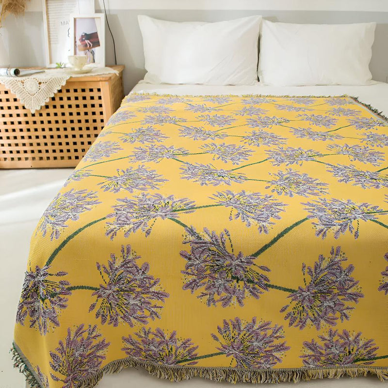 Agapanthus Tassel Blanket