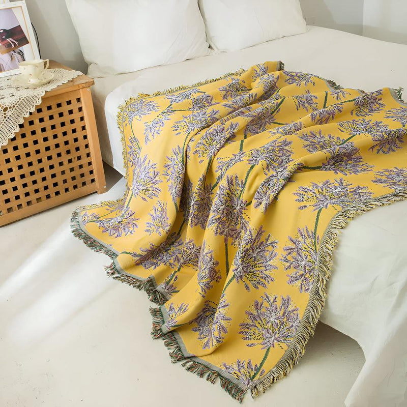 Agapanthus Tassel Blanket