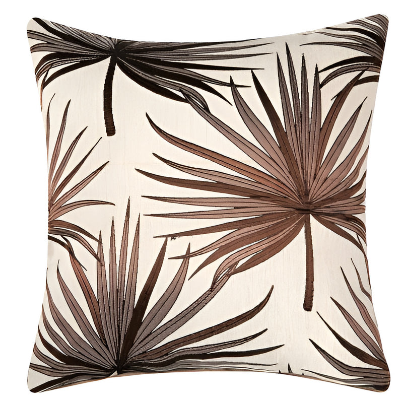 Metallic Foliage Cushion Cover