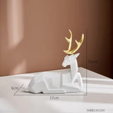 Creative Geometric Deer Figurine