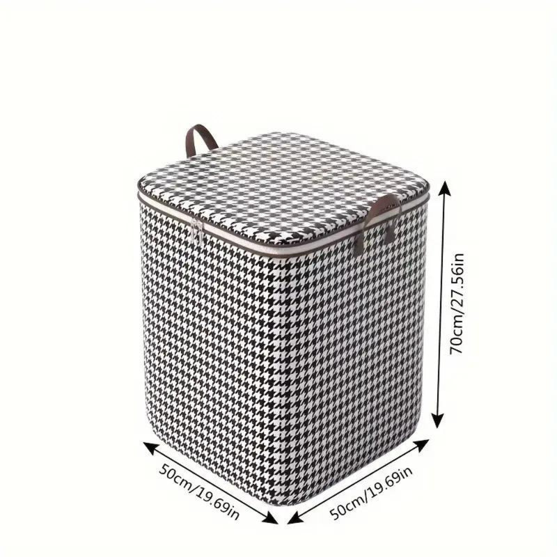 Houndstooth Collapsible Storage Box