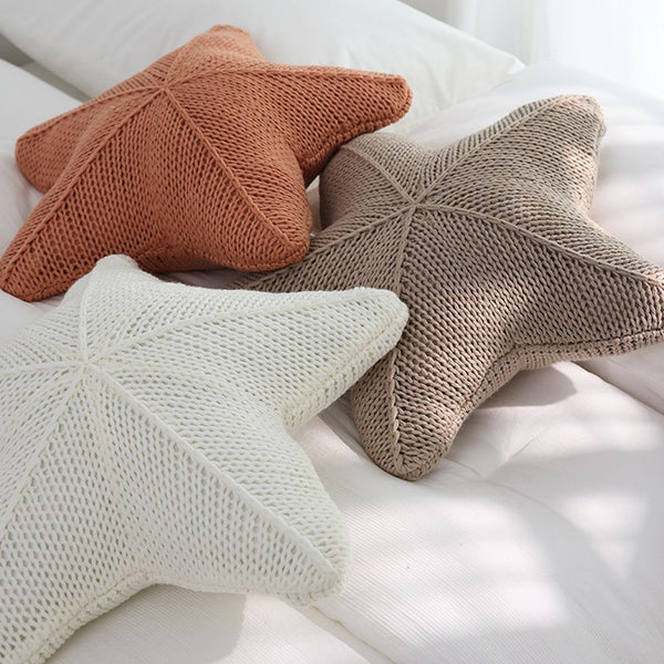 Starfish Hand-Knitted Cushion