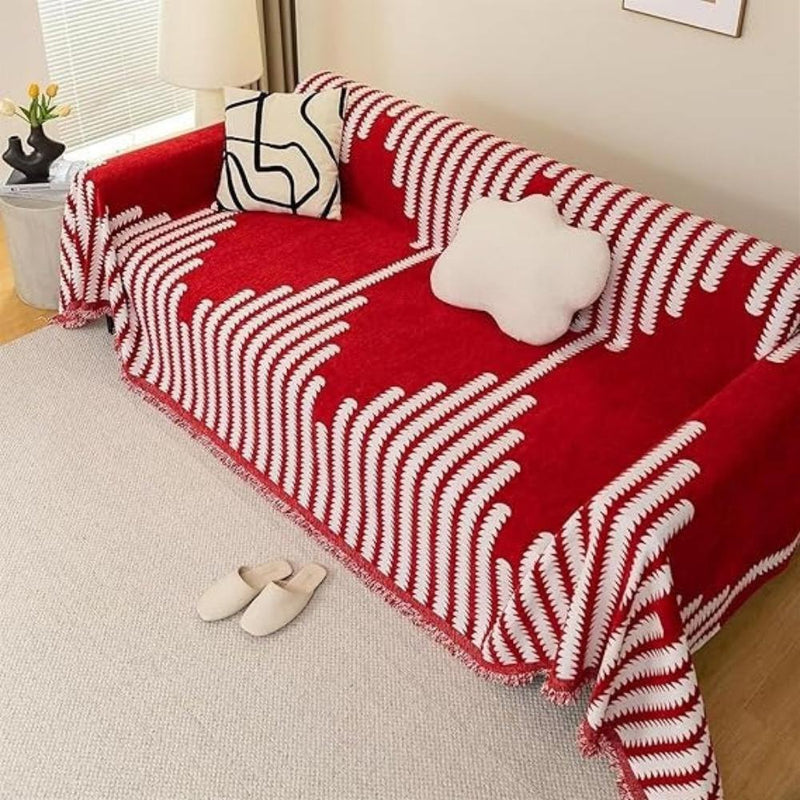 Modern Monochrome Fern Sofa Cover