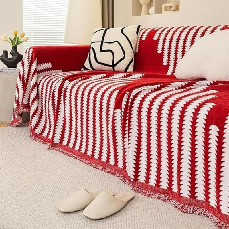 Modern Monochrome Fern Sofa Cover