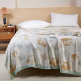 Maple Leaves Bamboo Luxe Cooling Blanket