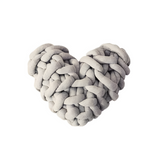 Plush Knotted Heart Shape Cushions