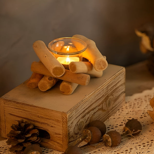 Driftwood Haven Candle Holder