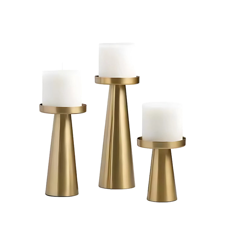 Elegant Brass Candle Holders