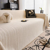 Herringbone Chenille Tassels Sofa Cover