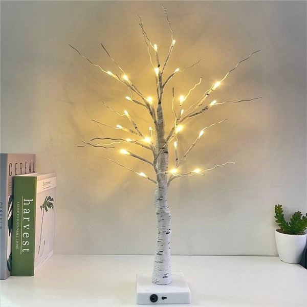 Enchanted Birch Lighted Tree Decor