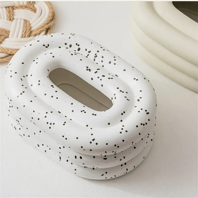 Lustre Ceramic Tissue Holder