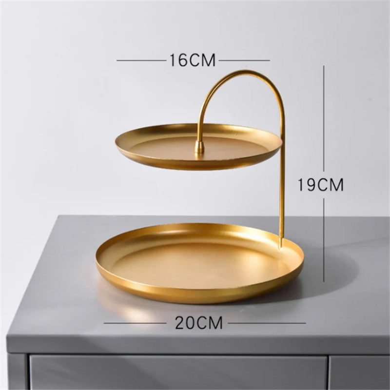 Elegant Gold Storage Organiser Stand