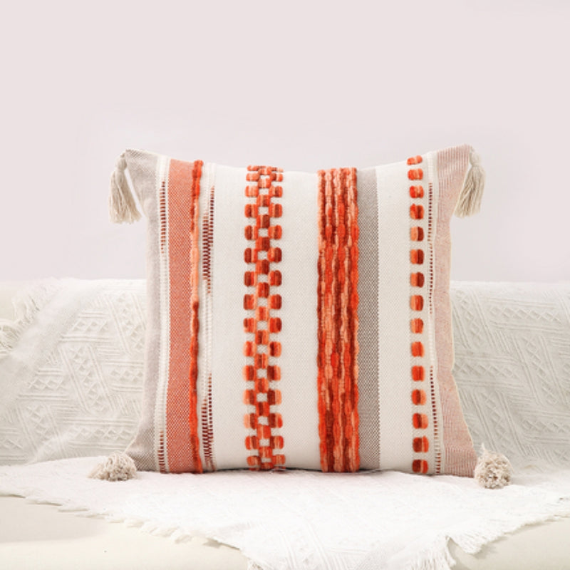 Double-Sided Boho Stripe Cushion Covers