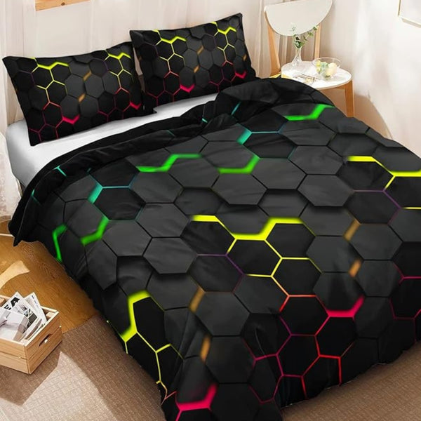 Prisma Hive | 3pcs Quilt Cover Set