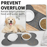 Bone-Shaped Silicone Pet Feeding Mat