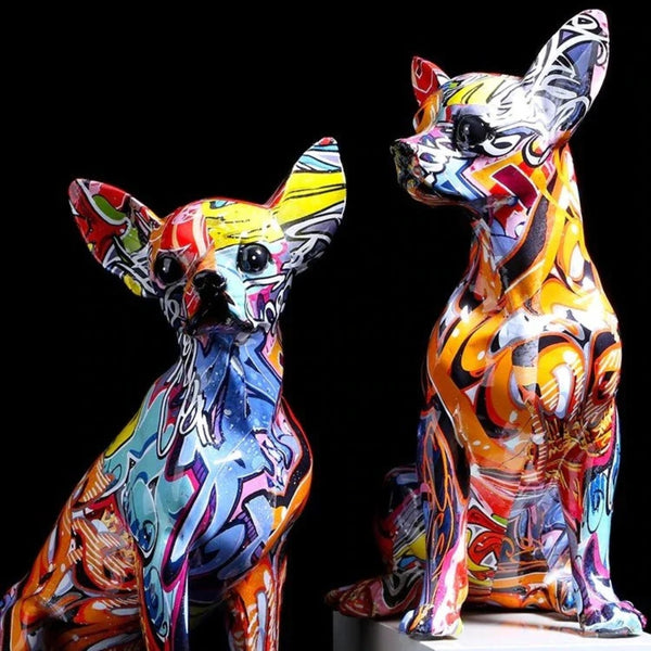 Street Art Chihuahua Sculpture