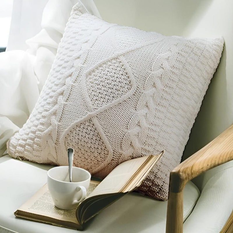 Braided Knitted Cushion Cover