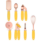 7-Piece Rose Gold Cooking Set