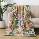 Tropical Floral Soft Bath Towel