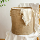 Cotton Linen Waterproof Foldable Laundry Basket