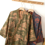 Serene Woodlands Kimono Robe