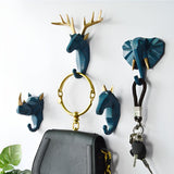 Animal Head Wall-Mounted Key Holder