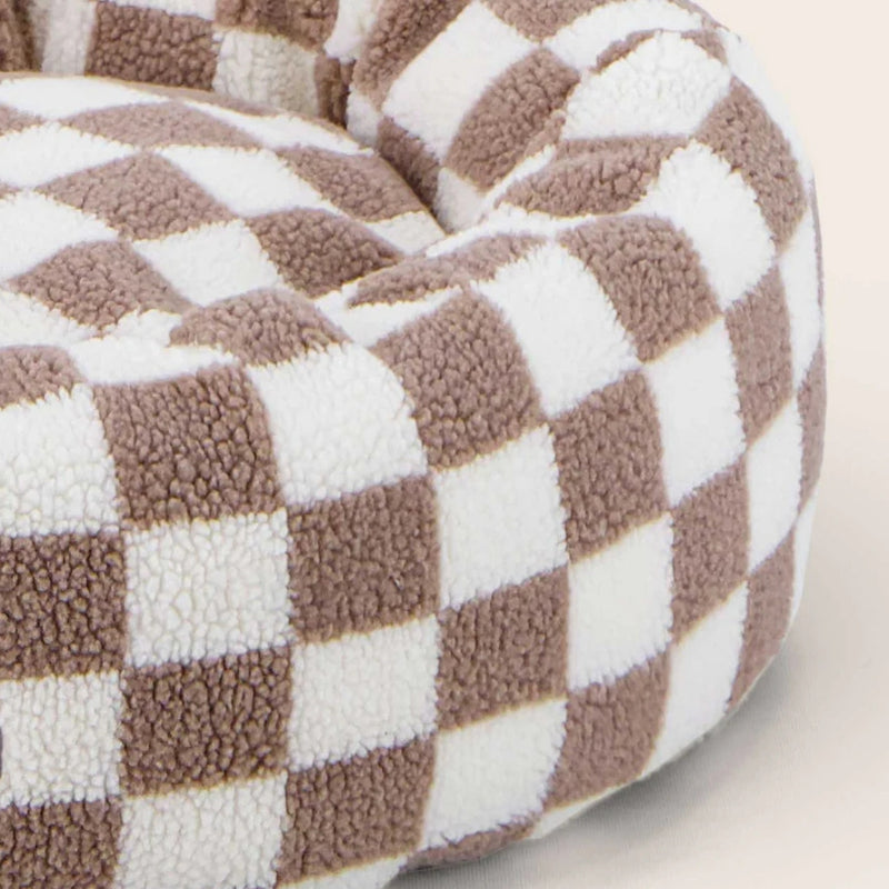 Snuggle Floral Checkerboard Pet Bed