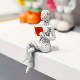 Woman Reading Shelf Decoration