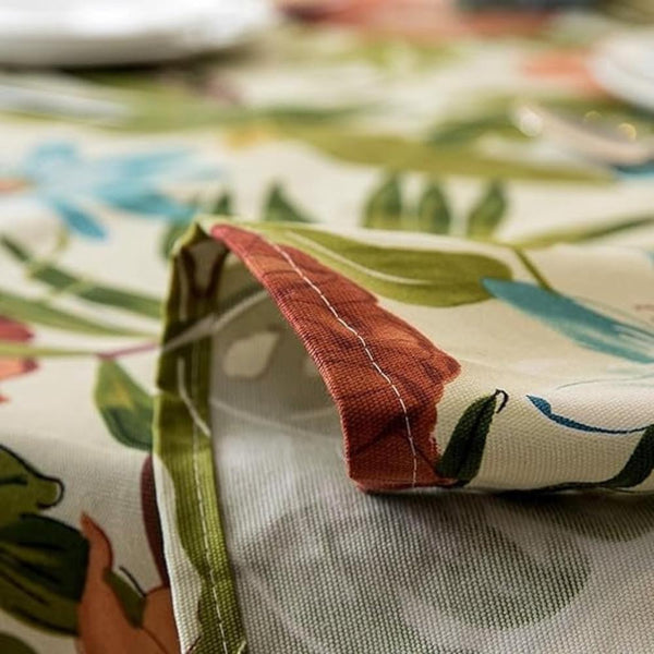 Monstera Leaves Cotton Tablecloth