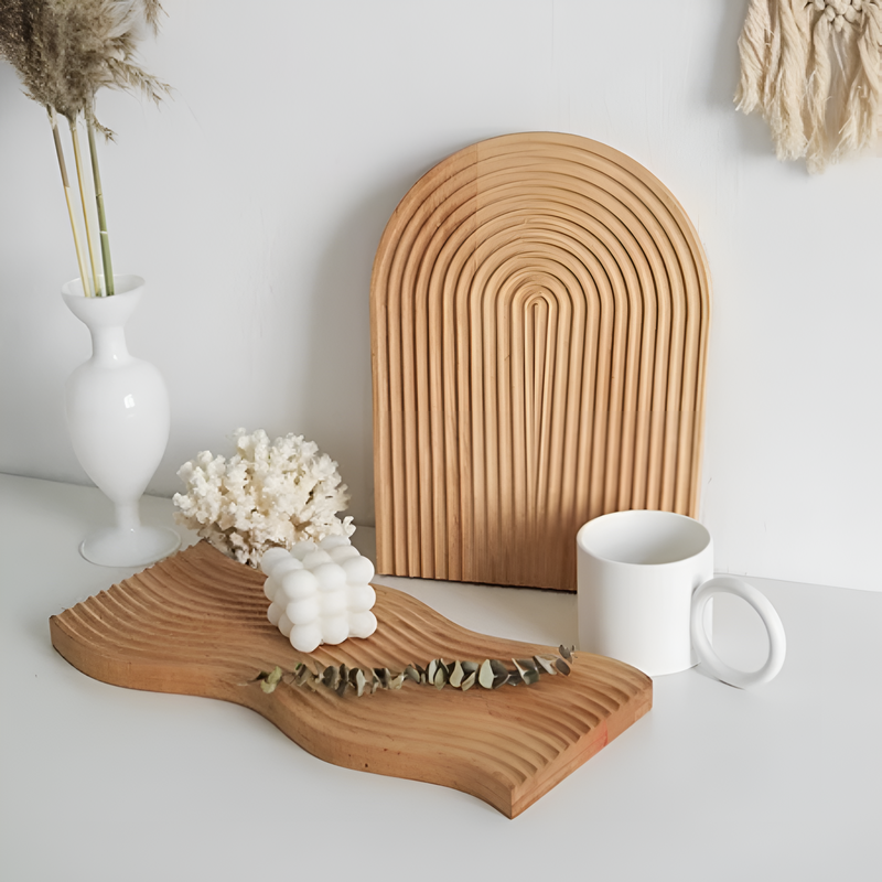 Nordic Ripple Wooden Tray