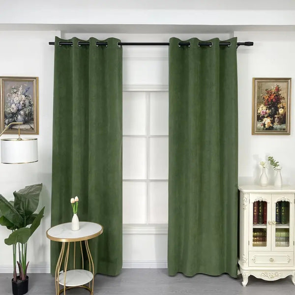 Elegant Soft Velvet Curtain Drapes