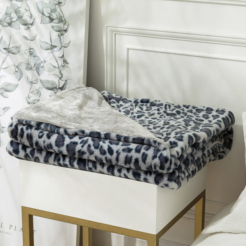 Wild Elegance Leopard Print Blanket