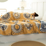 Blossom Radiance Circle Cotton Blanket