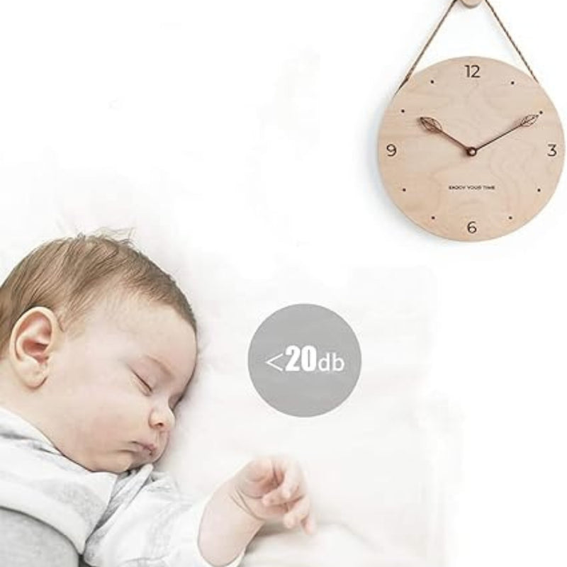 Minimalist Rope Wood Wall Clock