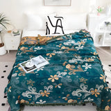 Exotic Floral Throw Blanket