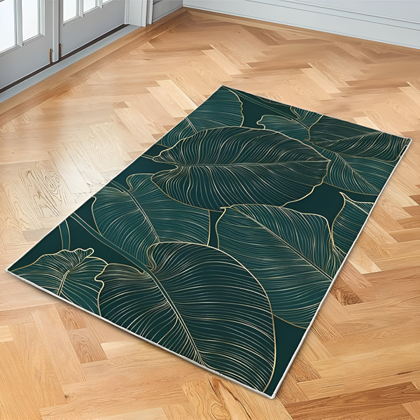 Gold Linear Leaf Door Mat