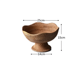 Natural Rattan Handwoven Fruit Basket