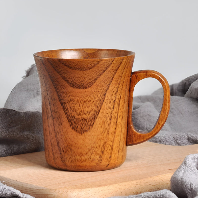 Rustic Japanese Style Wooden Mug