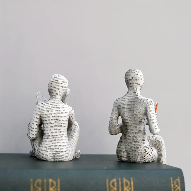 Woman Reading Shelf Decoration