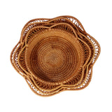 Handwoven Rattan Floral Basket