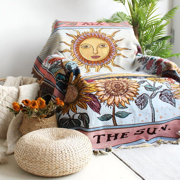 Boho Sun Tapestry Blanket