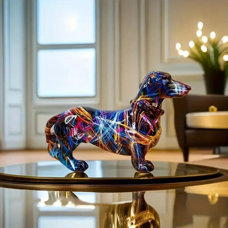 Artistic Bulldog Dachshund Figurine