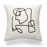 Abstract Face Artistic Cushion Cover