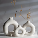 Hollow Grace Ceramic Vase