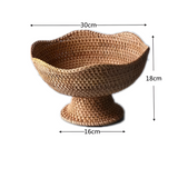 Natural Rattan Handwoven Fruit Basket