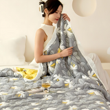 Elegant Floral Summer Blanket