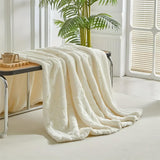 Elegant Leaf Sherpa Blanket