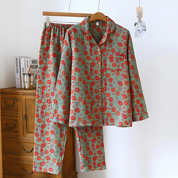 Modern Plum Blossom Loungewear Set