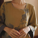 Lotus Jacquard Cotton Nightdress